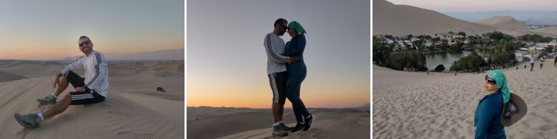 Compartiendo y disfrutando lo mejor que hay que hacer en el Oasis Huacachina