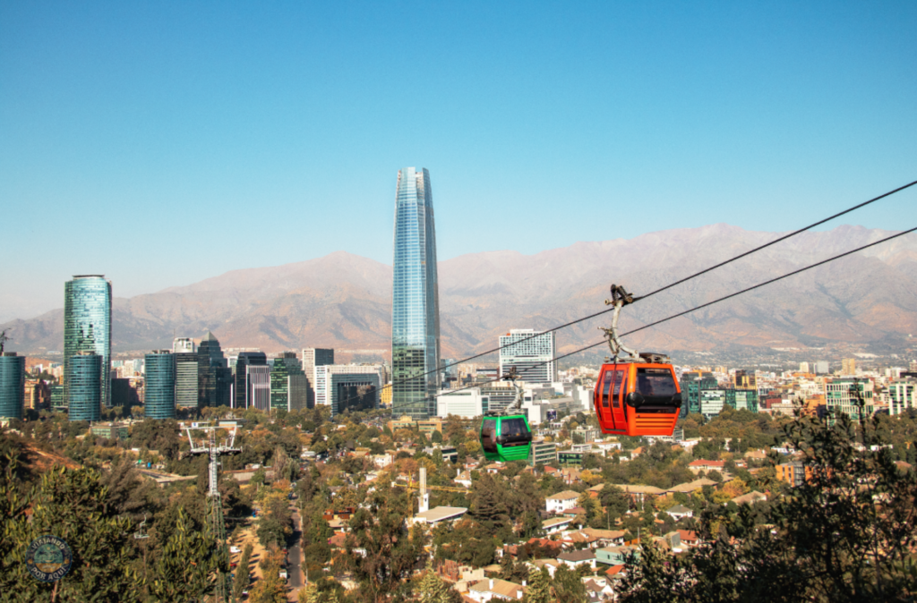 Vista de Santiago de Chile desde el Cerro San Cristóbal