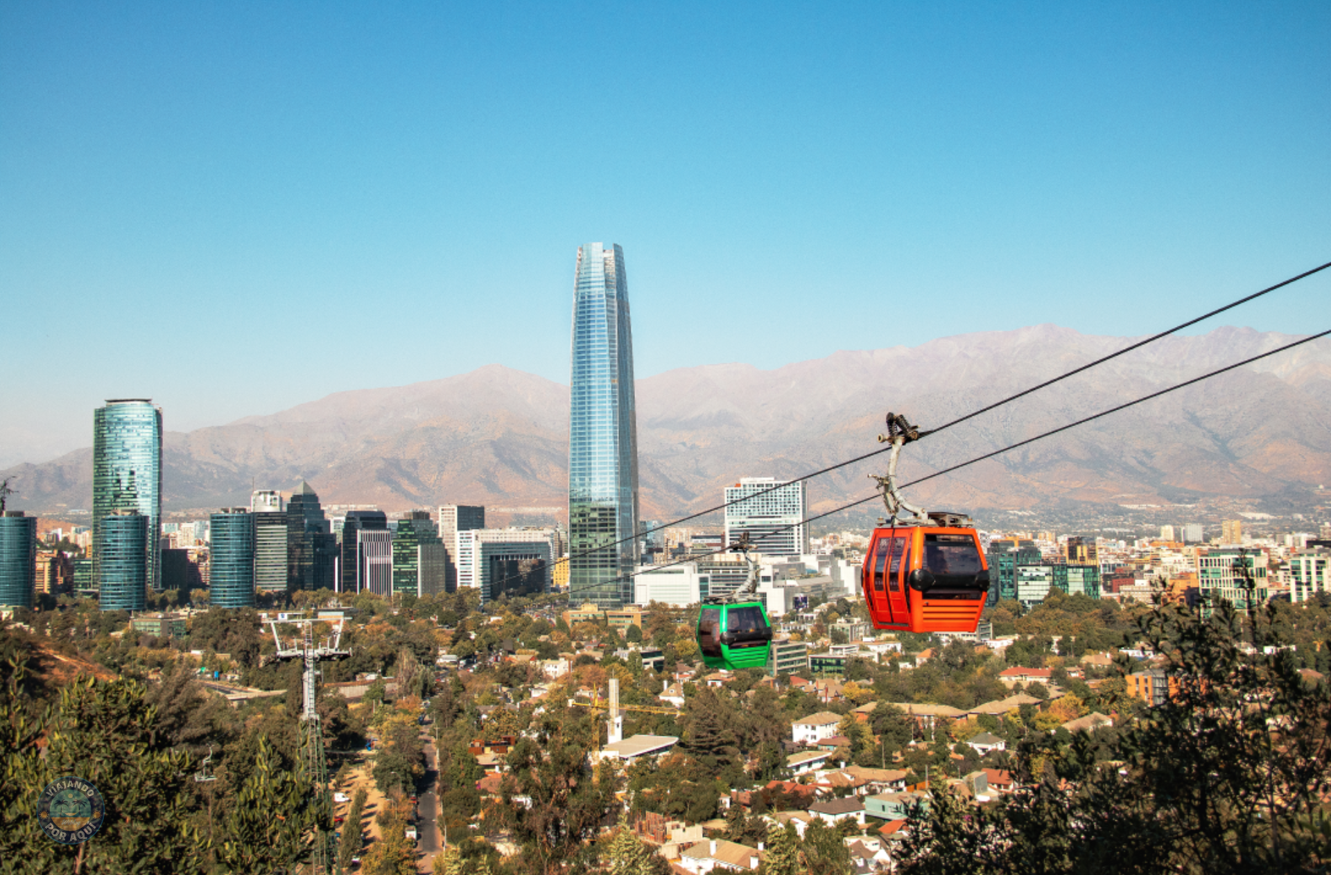 Vista de Santiago de Chile desde el Cerro San Cristóbal