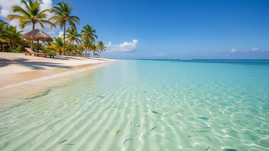 Vista aérea de Playa Bávaro en Punta Cana